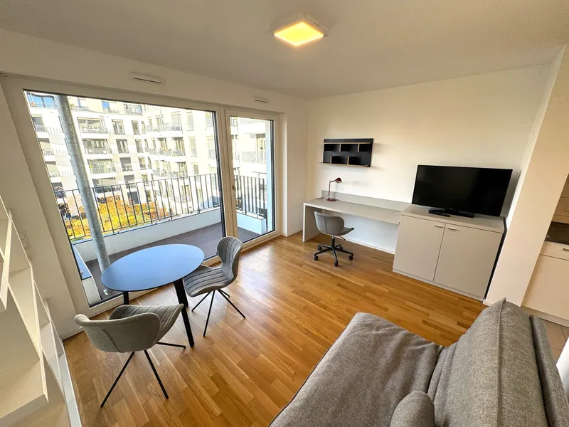 Einziehen, ankommen, wohlfühlen – Möbliertes 1-Zimmer Apartment mit Balkon — photo 1